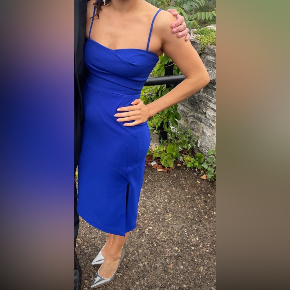 Blue Dress The Population Cocktail Dress